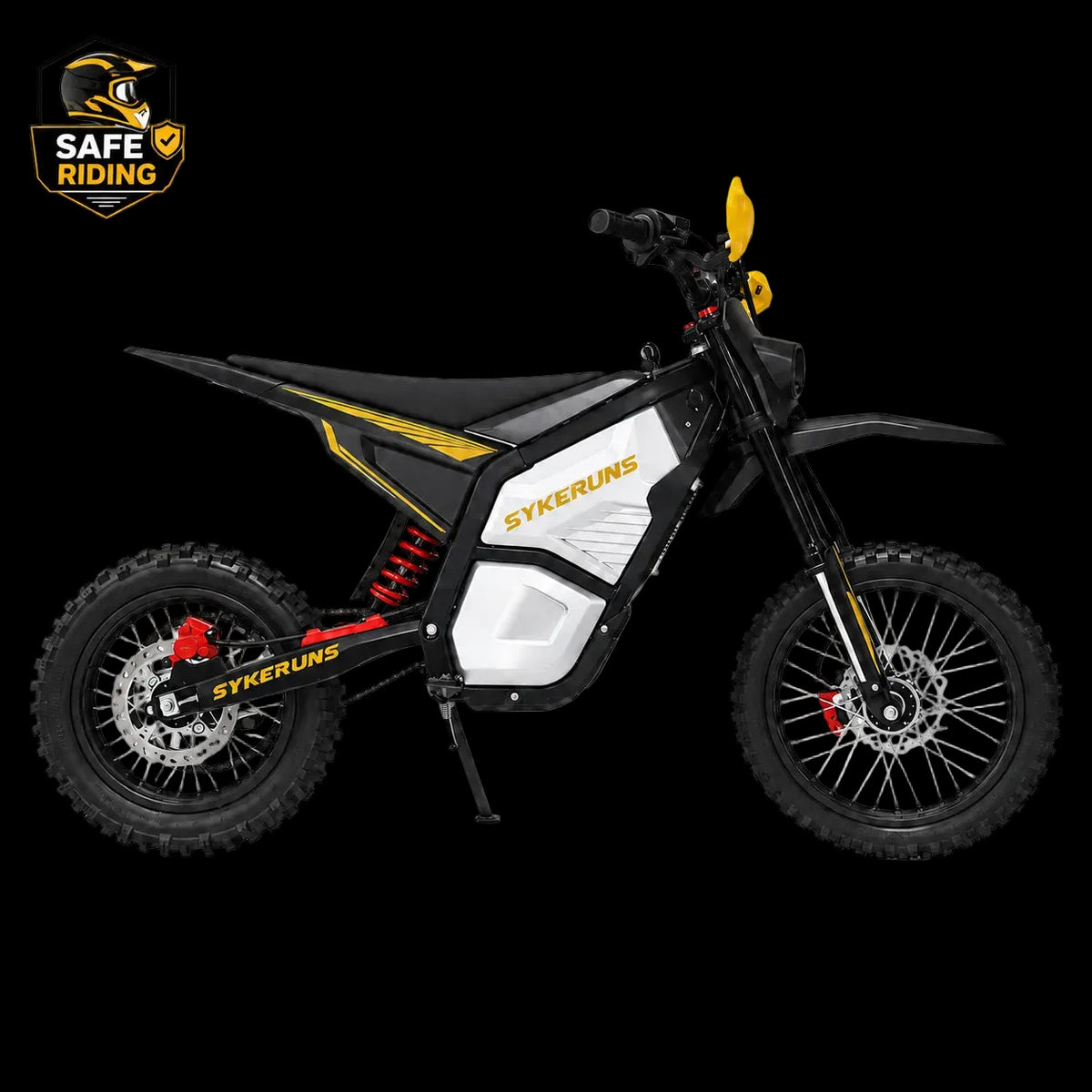 Yellow SYKERUNS X5 electric dirt bike