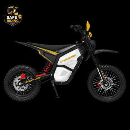Yellow SYKERUNS X5 electric dirt bike
